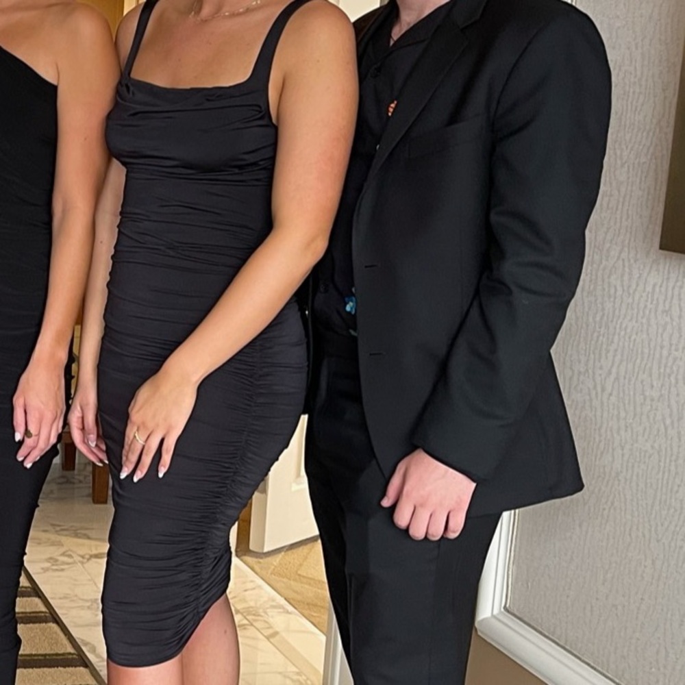 Black rouched dress
